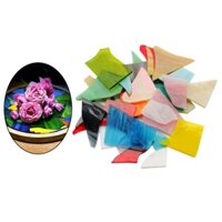 Kính Khảm Miếng Gạch Thủy Tinh Màu Hỗn Hợp Miếng Thủy Tinh Cho, Hình Lọ Hoa, Trang Sức Handmade