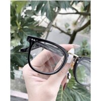 KÍNH KHÔNG ĐỘ UNISEX NHỰA CỨNG DÁNG VUÔNG BẦU TRÒNG UV400