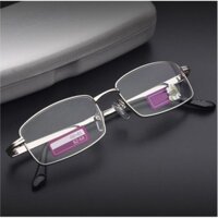Kính lão thị tròng mắt Nhật bản cực sáng rõ gọng TITAN cực sáng màu bạc SIlverKVB66