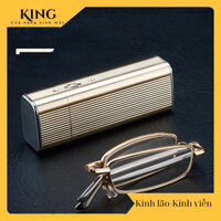 Kính Lão Viễn Thị Đọc Sách Gấp Gọn Hàng Nhập Khẩu Cao Cấp Nhật Bản (Mã KING-283)