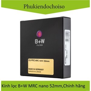 Kính lọc B+W F-Pro 010 UV-Haze MRC 52