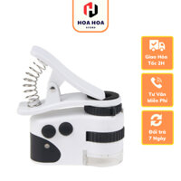 Kính lúp 50X kẹp điện thoại có đèn led chiếu sáng MPK15-CL50X