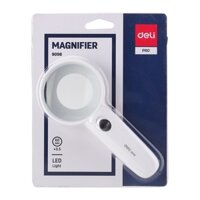 Kính lúp 60mm Deli 9098 đèn-LA