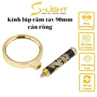 Kính lúp cầm tay 90mm đọc sách báo cho người già ( Phóng đại 5 lần )