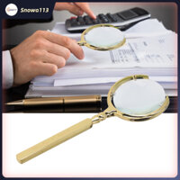 Kính Lúp Cầm Tay Đọc Bằng Kim Loại Cho Bản Đồ Báo Người Cao Niên Quà Tặng Vàng 【Snowa113】