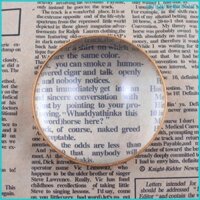 Kính lúp cầm tay YIN 60mm 2 4 Kính lúp để bàn tròn vàng- dành cho người cao tuổi-