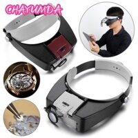Kính lúp CHAYUMDA Đầu đèn Băng đô LED Chiếu sáng Dụng cụ trang sức
