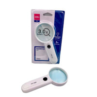 Kính Lúp Có Đèn 9098 - Deli (60mm - Phóng Đại 3.0X)