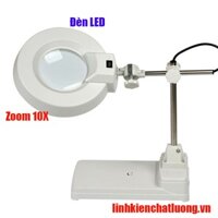 Kính lúp để bàn LT-86B 10X đèn LED (thấu kính phổ thông)