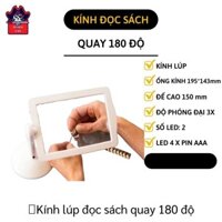 Kính lúp đèn Led đọc sách quay 180 độ