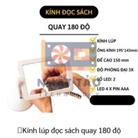 Kính lúp đèn Led đọc sách quay 180 độ