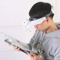 Kính Lúp Đeo Đầu Có Đèn LED Siêu Sáng MG81000G - Độ Phóng Đại 1.5X-8X, 5 Thấu Kính Thay Đổi