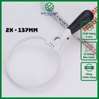 Kính lúp đường kính 137mm độ phóng đại 2X - 25X có đèn Led 607B - Video thực tế