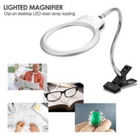 Kính lúp Kẹp Bàn Chiếu Sáng Đèn Bàn Đèn Led Kẹp 2x 5x Kính Phóng Đại Daimond Tranh Full Tròn Led Kính lúp Đèn Thủy Tinh