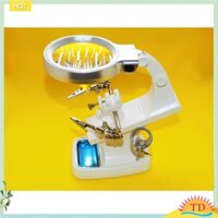 Kính lúp kẹp board TH-7023 phóng đại 3X/4.5X có giá đở mỏ hàn và khây để nhựa thông
