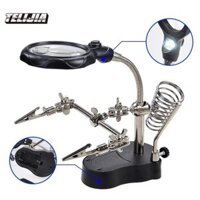 Kính Lúp Kẹp Hàn Mạch Điện Tử - Đèn LED Sáng, Loại Tốt, Rất Chắc Chắn