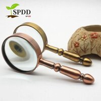 Kính lúp kim loại cầm tay SPDD 20x, Kính lúp đọc sách di động độ phân giải cao, Kính quang học ống kính thủy tinh Kim loại Sách đọc sách có độ phóng đại cao cổ điển
