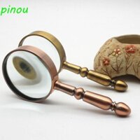 Kính lúp kim loại cầm tay LONGQIYING 20x, Kính lúp đọc sách di động bằng kim loại, Kính quang học độ phân giải cao cổ điển tinh tế Sách đọc sách có độ phóng đại cao