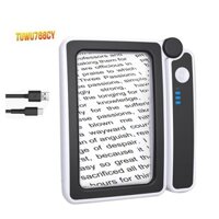 Kính lúp lớn 4X có đèn để đọc sách, Kính lúp có đèn với 10 kính lúp cầm tay có thể gập lại LED dành cho người cao tuổi