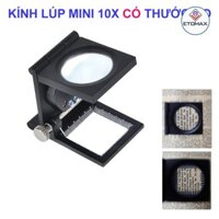 Kính lúp mini 10X có thước đo chia vạch mm