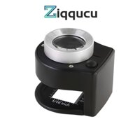 Kính lúp phóng đại ZIQQUCU 30X kim loại có đèn LED và tia UV gập lại được tiện lợi