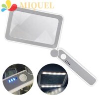 Kính lúp trang lớn MIQUEL, Kính lúp có thể sạc lại cầm tay có đèn, Công tắc cảm ứng mắt lão hóa Màu xám Hỗ trợ thị lực nhẹ Quà tặng Đóng công việc