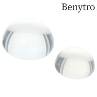 Kính lúp vòm pha lê BENYTRO 60mm / 80mm, Trang trí bộ đếm pha lê bán cầu thực tế trong suốt, pha lê có trọng lượng giấy bền
