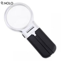 Kính Lúp Xếp Gọn Để Bàn 2in1 Đèn Led Model DIEP02 Độ Phóng Đại 3X Chất Liệu Nhựa ABS