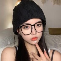 Kính ma thuật không trang điểm cho phụ nữ, phong cách Hàn Quốc, kính đen thời trang, kính giảm cân, gọng 3.26