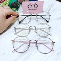 Kính mắt cận nam nữ_[SALE OFF 28%+Tặng 01 bút hoạt hình]_Gọng kính kim loại_Kính mắt thời trang đẹp