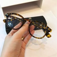 Kính Mắt Chống Ánh Sáng Xanh Mắt Vuông Form Nhỏ Unisex Gọng Nhựa Chắc Chắn - Đồi Mồi