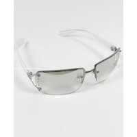 Kính mát có sẵn MOREGLASSES gọng đính đá phong cách Y2K Punk tròng kính chống UV 400 ảnh thật
