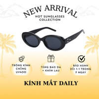 Kính mắt Daily , Kính mắt Oval gọng dải 3 sao- KM14