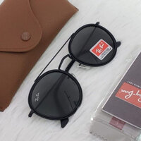 Kính mát đen tròn đôi 100% oclos bridge