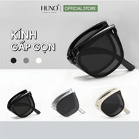 Kính mát gấp gọn HUNO, kính râm thời trang nam nữ thiết kế nhỏ gọn - KR75