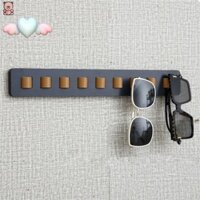 Kính Mát Gỗ Giá Để Đồ Treo Tường Tự Dính Kính Mắt Giá Đỡ Giả Da Móc Kính Mắt Tổ Chức MM