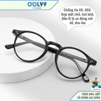 Kính Mắt Gọng Kính Cận Nữ Mắt Kính Tròn Chống UV Và ASX Hợp Mặt Vừa Mặt Nhỏ Nhựa Bản Lề Lò Xo Càng Cốt KL Mã C106 (8353)