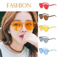 Kính Mát Gọng Tròn Trong Suốt Chống Tia Uv400 Phong Cách Hàn Quốc Cá Tính