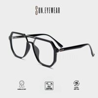 Kính mắt hàn quốc kiểu dáng unisex, gọng kính cận trendy mắt to gọng nhựa - Sun Eyewear