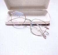Kính Mắt Hàn Quốc Kim Loại Phong Cách Vintage Thời Trang  - TRẮNG