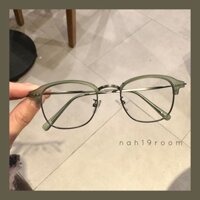 Kính mắt không độ cao cấp phối kim loại 5033 gọng tốt siêu nhẹ
