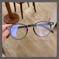 Kính mắt không độ form tròn nhựa dẻo lõi thép cao cấp 9216