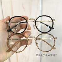 Kính mắt không độ kim loại form nhỏ mẫu mới