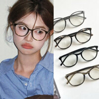 Kính mắt không độ, kính mắt gọng nhựa dẻo form to nhiều màu mã mới 2024 cực xinh