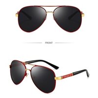 Kính mát nam M10 phân cực chống tia UV kiểu dáng phi công thời trang sử dụng khi đi đường, dã ngoại gọng bằng thép
