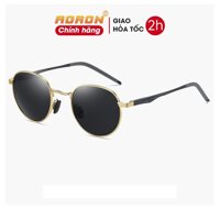 Kính Mát Nam Nữ, Kính Thời Trang, Kính Đi Chơi, Đi Biển Tròng Phân Cực Chống Tia UV400 AK040 - Aoron - G Vàng, Mắt Đen