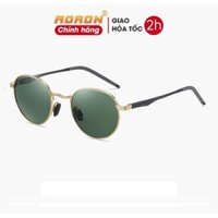 Kính Mát Nam Nữ, Kính Thời Trang, Kính Đi Chơi, Đi Biển Tròng Phân Cực Chống Tia UV400 AK040 - Aoron - G Vàng, M Xanh Lá