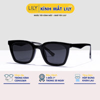 Kính mát nam nữ LILY EYE WEAR chất liệu nhựa dày dặn cao cấp mắt phân cực chống tia UV400 kiểu dáng Hàn Quốc P9074