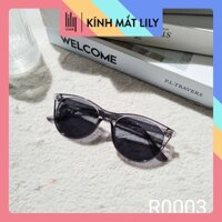 Kính Mát Nam Nữ Lilyeyewear Mẳt Tròn Chống Uv400 Phong Cách Thời Trang Hàn Quốc R0003