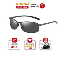 Kính Mát Nam Phân Cực Lái Xe Ngày Và Đêm, Chống Tia UV400 AK016 - AORON - Gọng Đen Mắt Đen